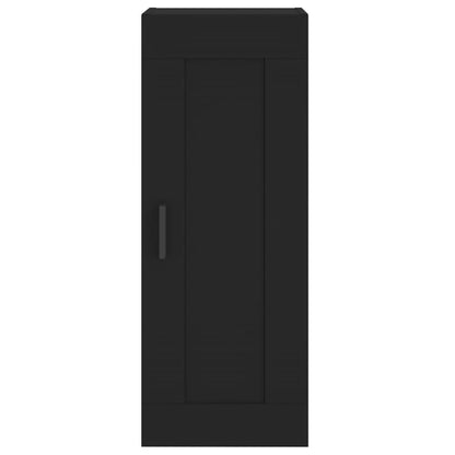 Armadietto a Muro Nero 34,5x34x90 cm in Legno Multistrato - homemem39