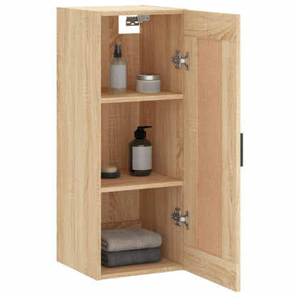 Armadietto a Muro Rovere Sonoma 34,5x34x90 cm Legno Multistrato - homemem39