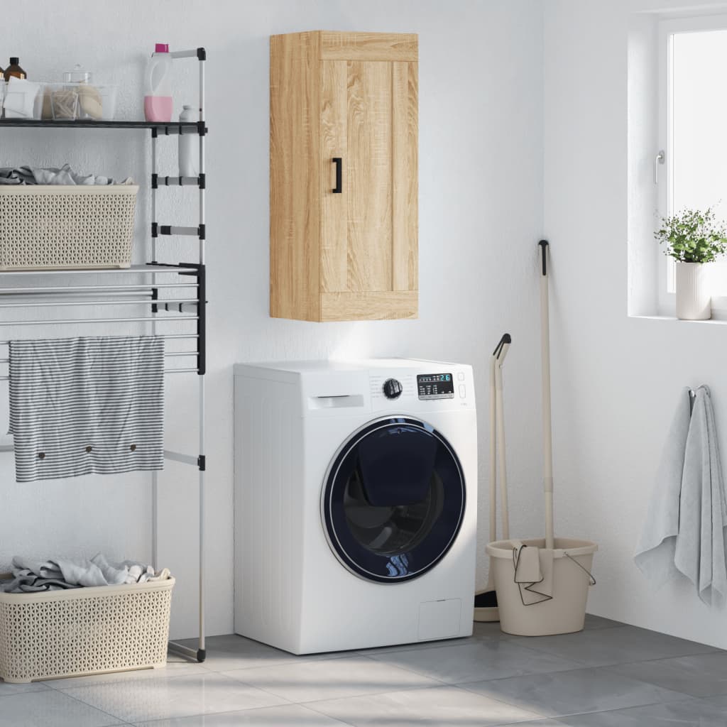 Armadietto a Muro Rovere Sonoma 34,5x34x90 cm Legno Multistrato - homemem39