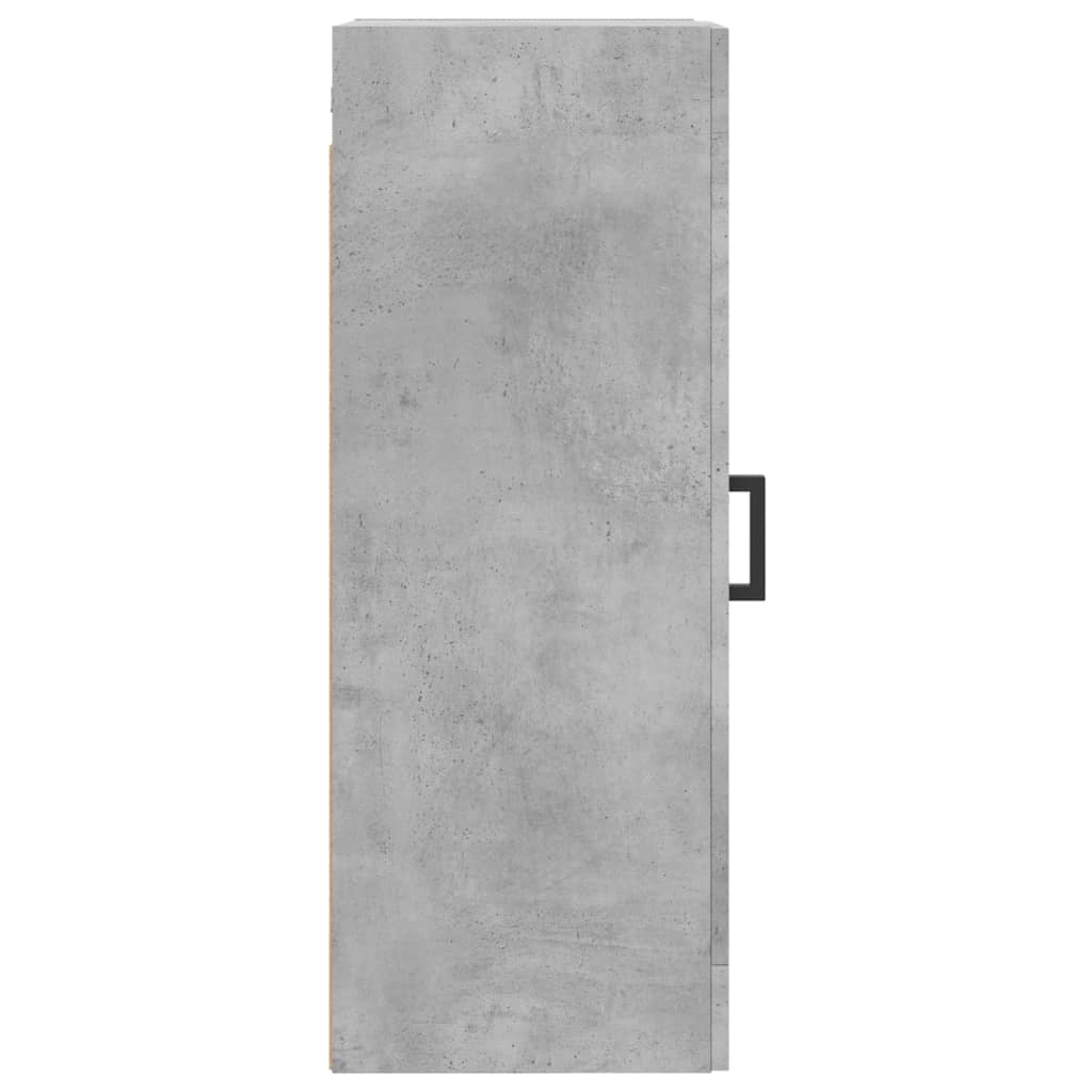 Mobile a Parete Grigio Cemento 34,5x34x90 cm Legno Multistrato - homemem39
