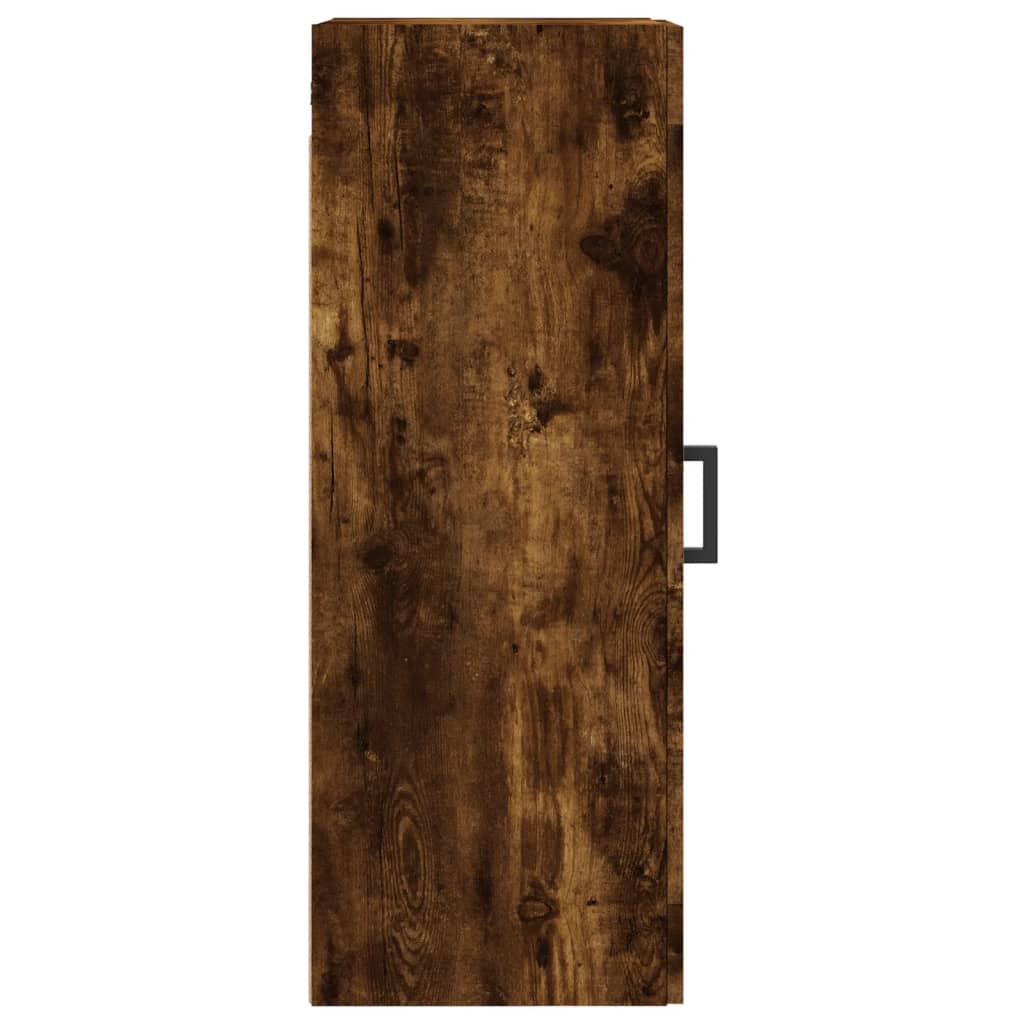 Mobile a Parete Rovere Fumo 34,5x34x90 cm in Legno Multistrato