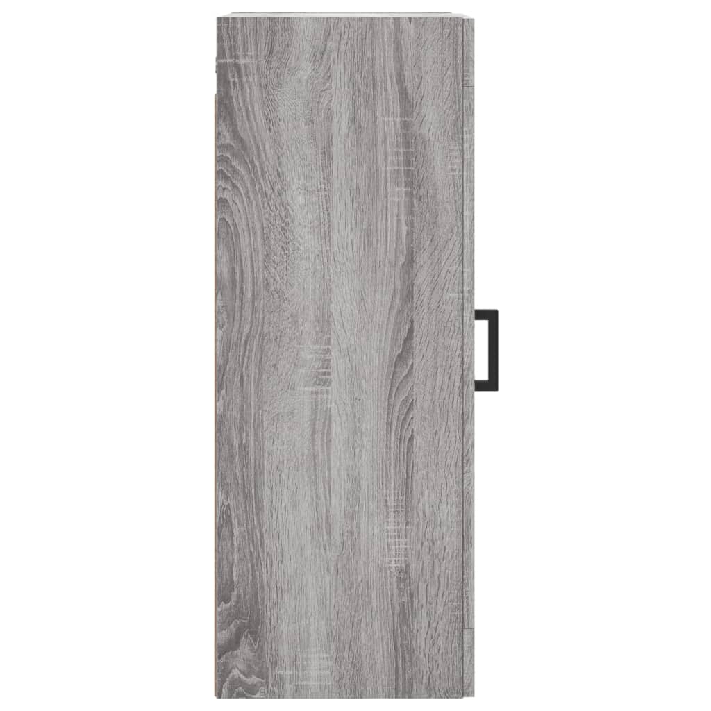 Mobile a Parete Grigio Sonoma 34,5x34x90 cm Legno Multistrato