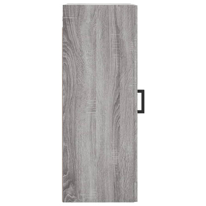 Mobile a Parete Grigio Sonoma 34,5x34x90 cm Legno Multistrato