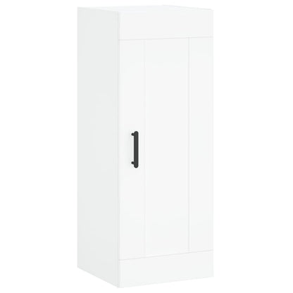 Mobile a Parete Bianco 34,5x34x90 cm in Legno Multistrato - homemem39