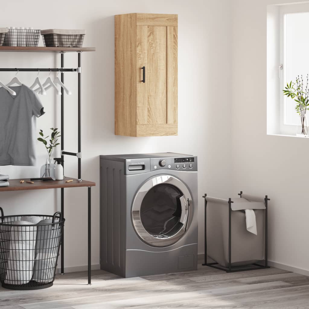 Mobile a Parete Rovere Sonoma 34,5x34x90 cm Legno Multistrato - homemem39