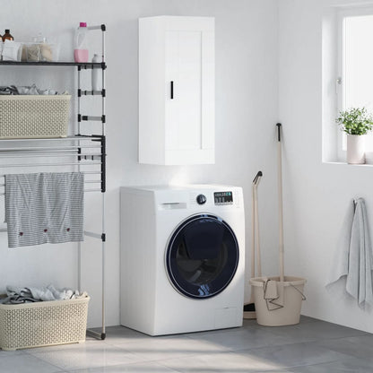 Armadietto a Muro Bianco 34,5x34x90 cm in Legno Multistrato - homemem39