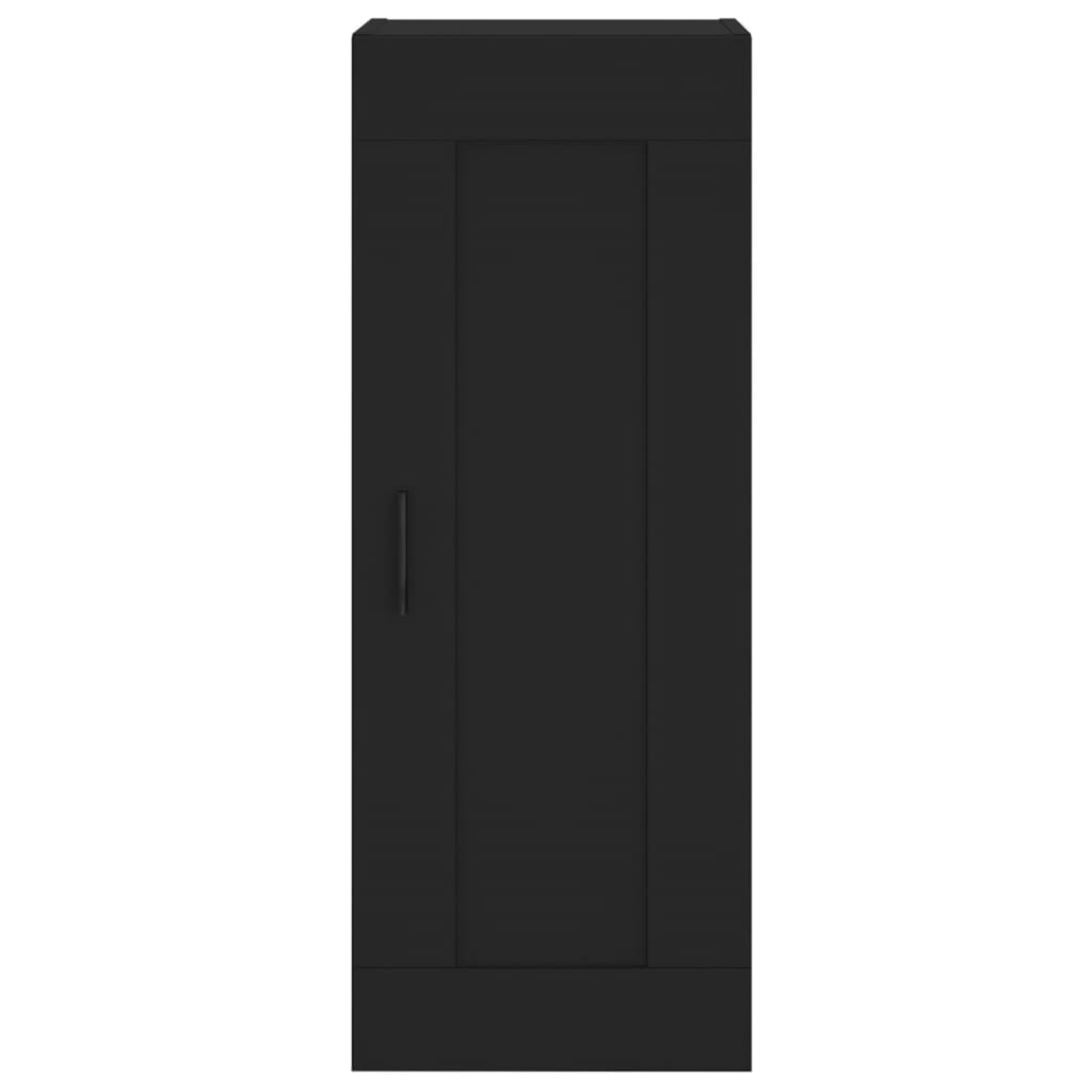 Armadietto a Muro Nero 34,5x34x90 cm in Legno Multistrato - homemem39