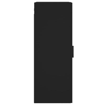 Armadietto a Muro Nero 34,5x34x90 cm in Legno Multistrato - homemem39
