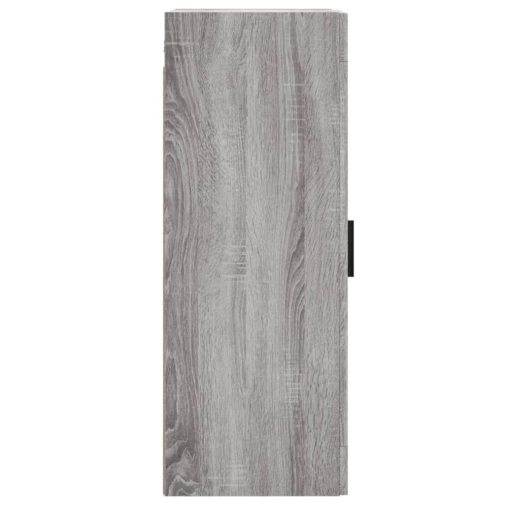 Mobile a Parete Grigio Sonoma 34,5x34x90 cm Legno Multistrato - homemem39
