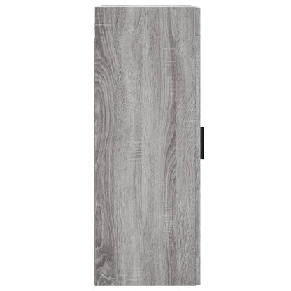 Mobile a Parete Grigio Sonoma 34,5x34x90 cm Legno Multistrato - homemem39