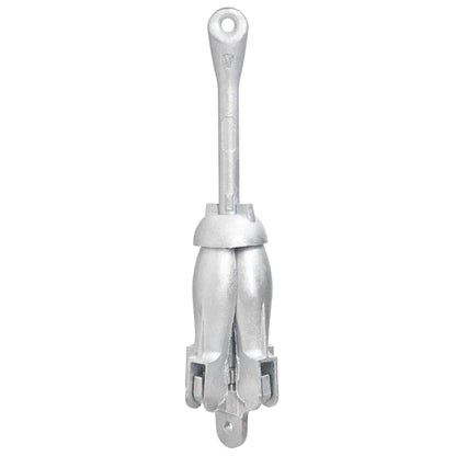 Ancora Pieghevole con Corda Argento 3,2 kg in Ferro Malleabile - homemem39