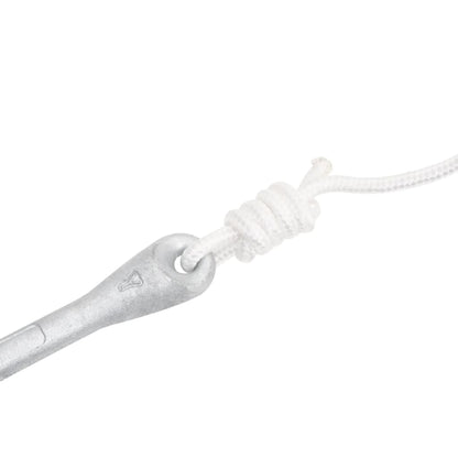 Ancora Pieghevole con Corda Argento 3,2 kg in Ferro Malleabile - homemem39
