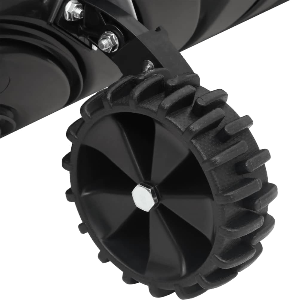 Pala da Neve con Manico Allungabile Nero 66cm Lama Acciaio - homemem39