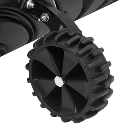 Pala da Neve con Manico Allungabile Nero 66cm Lama Acciaio - homemem39