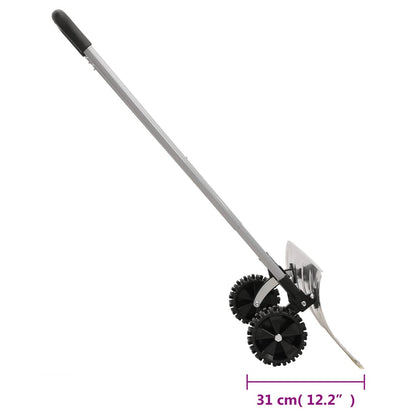 Pala da Neve con Manico Allungabile Argento 61 cm Lama Acciaio - homemem39