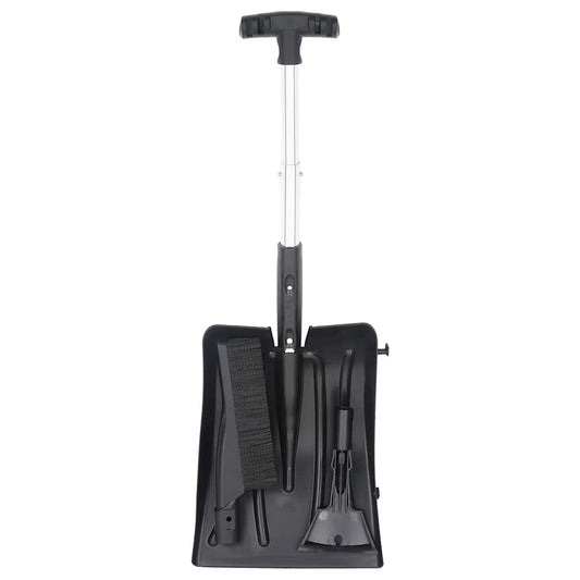 Kit Pala da Neve 3 in 1 Nero in Alluminio - homemem39