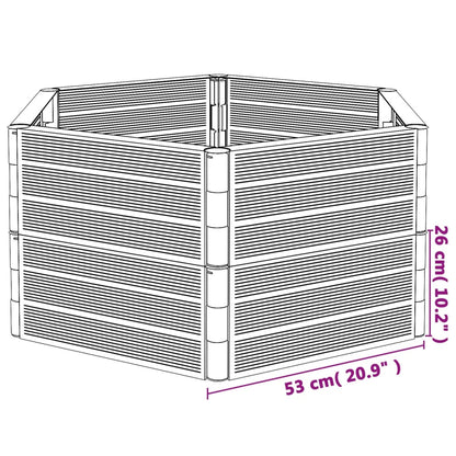 Fioriere da Giardino 2 pz Antracite in PP - homemem39