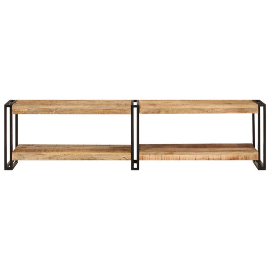 Mobile Porta TV 160x30x40 cm in Legno Massello di Mango - homemem39
