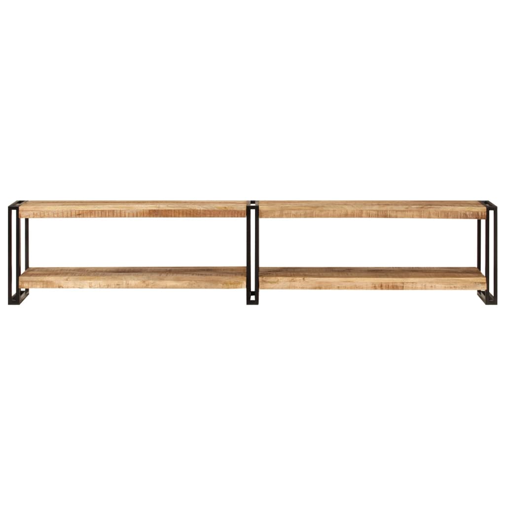 Mobile Porta TV 200x30x40 cm in Legno Massello di Mango