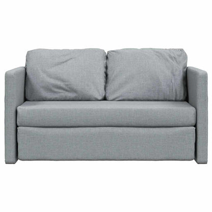Divano Letto da Terra 2 in 1 Grigio Chiaro 112x174x55cm Tessuto | homemem39