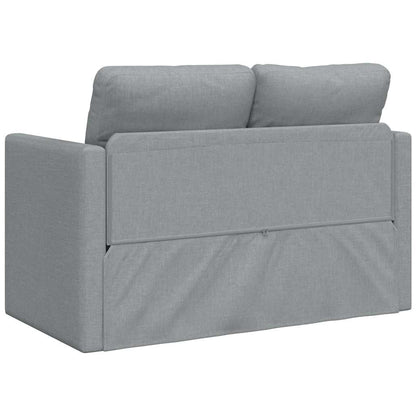 Divano Letto da Terra 2 in 1 Grigio Chiaro 112x174x55cm Tessuto | homemem39