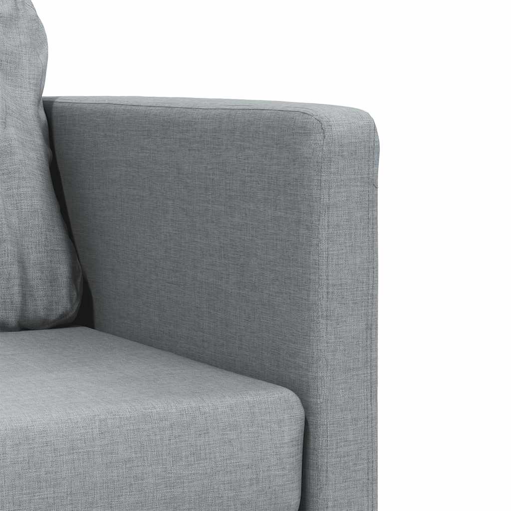 Divano Letto da Terra 2 in 1 Grigio Chiaro 112x174x55cm Tessuto | homemem39