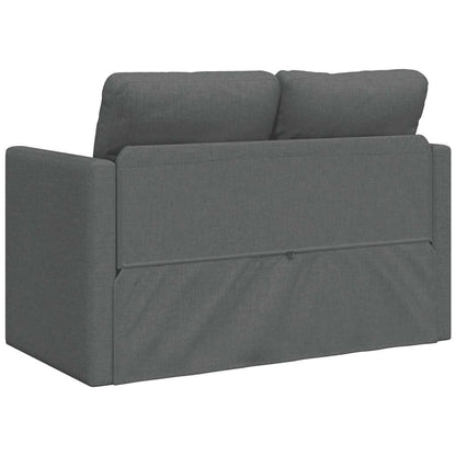 Divano Letto da Terra 2 in 1 Grigio Scuro 112x174x55 cm Tessuto | homemem39
