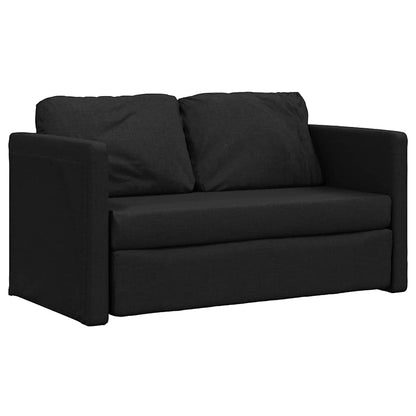 Divano Letto da Terra 2 in 1 Nero 112x174x55 cm Tessuto | homemem39
