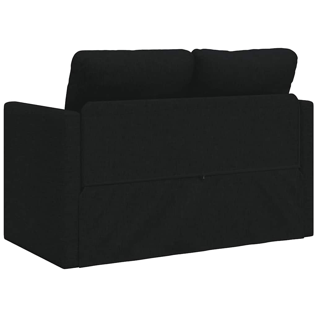 Divano Letto da Terra 2 in 1 Nero 112x174x55 cm Tessuto | homemem39