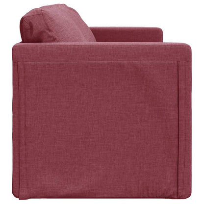 Divano Letto da Terra 2 in 1 Rosso Vino 112x174x55cm Tessuto | homemem39
