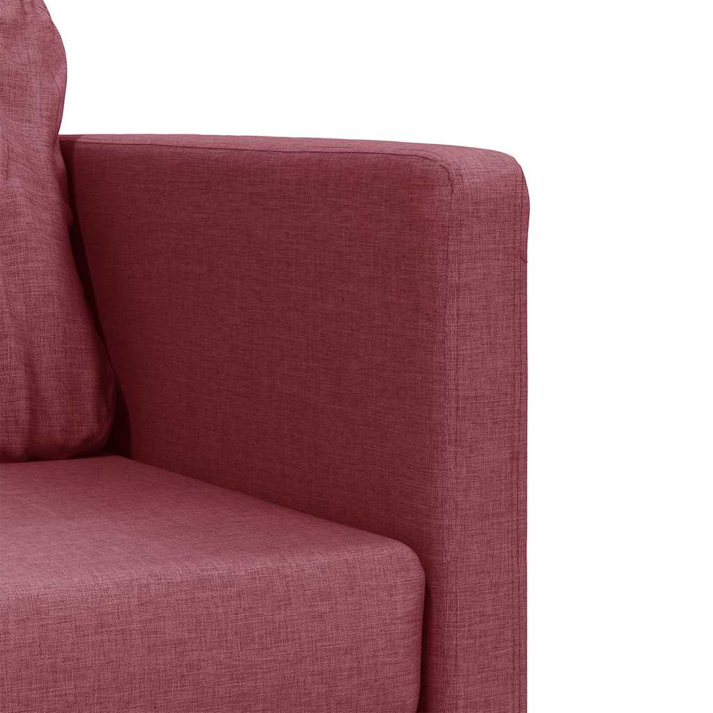 Divano Letto da Terra 2 in 1 Rosso Vino 112x174x55cm Tessuto | homemem39