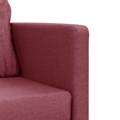 Divano Letto da Terra 2 in 1 Rosso Vino 112x174x55cm Tessuto | homemem39