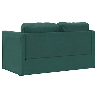Divano Letto da Terra 2 in 1 Verde Scuro 112x174x55 cm Tessuto - homemem39