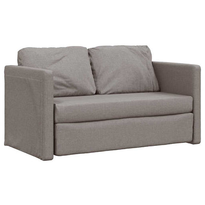 Divano Letto da Terra 2 in 1 Tortora 112x174x55 cm Tessuto | homemem39