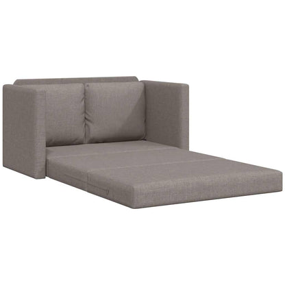 Divano Letto da Terra 2 in 1 Tortora 112x174x55 cm Tessuto | homemem39