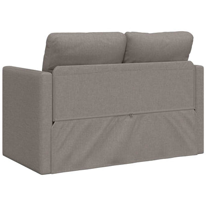 Divano Letto da Terra 2 in 1 Tortora 112x174x55 cm Tessuto | homemem39