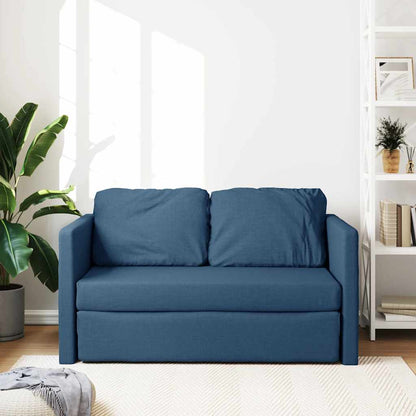 Divano Letto da Terra 2 in 1 Blu 112x174x55 cm Tessuto | homemem39