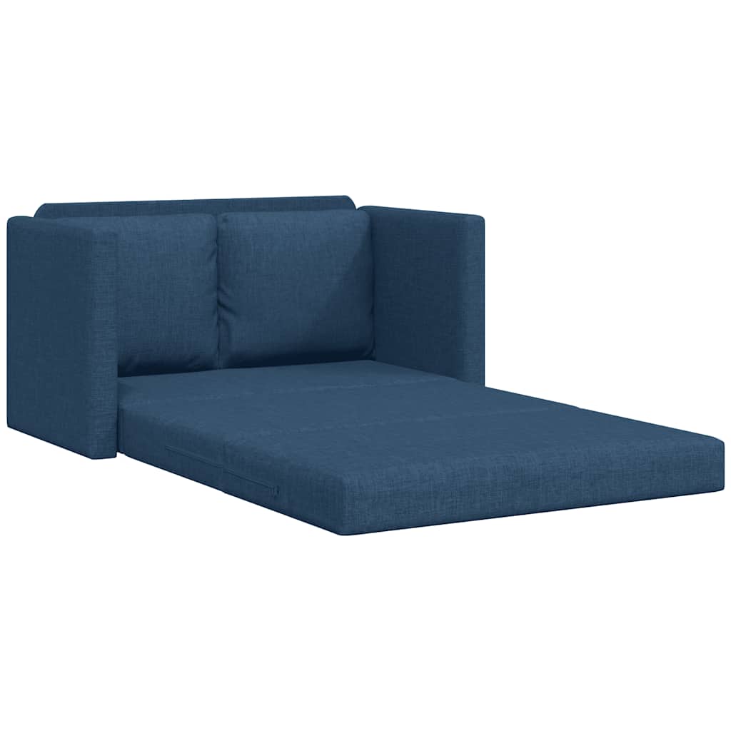 Divano Letto da Terra 2 in 1 Blu 112x174x55 cm Tessuto | homemem39