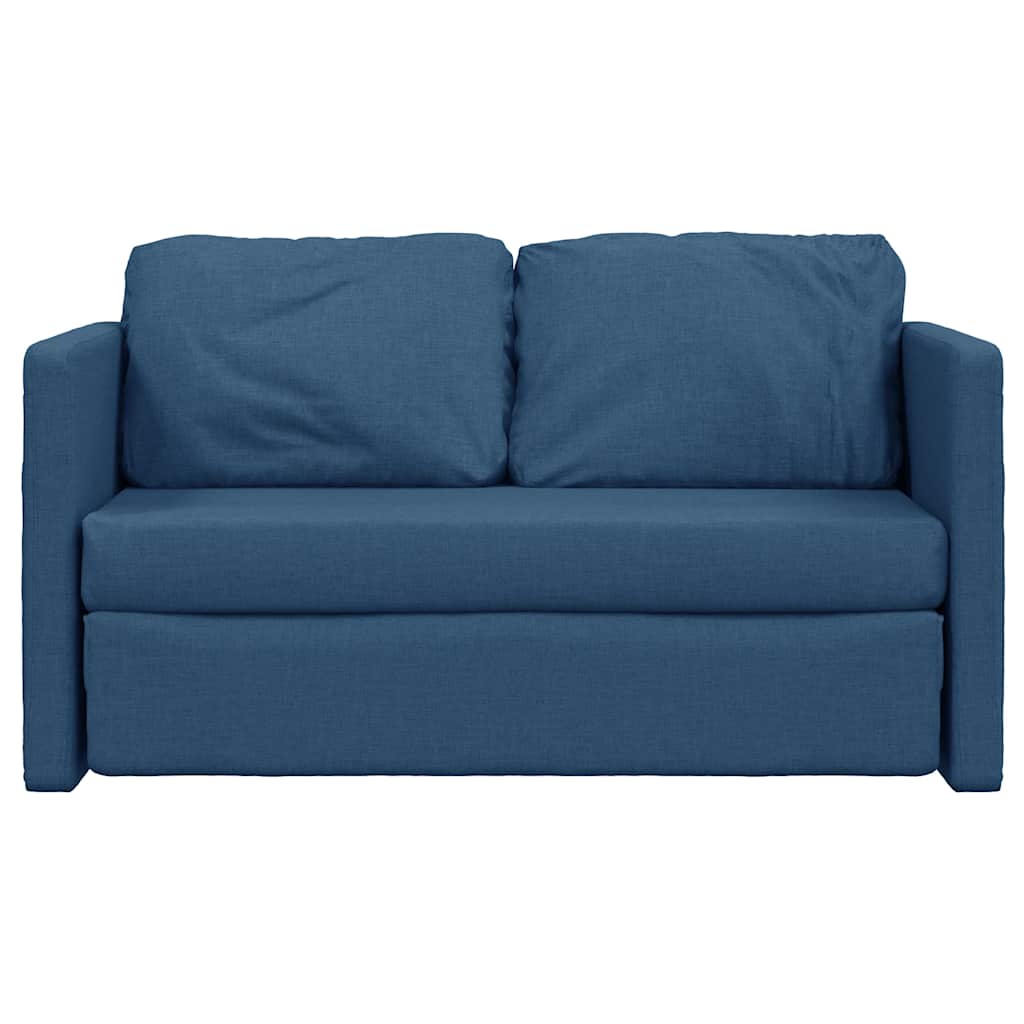 Divano Letto da Terra 2 in 1 Blu 112x174x55 cm Tessuto | homemem39