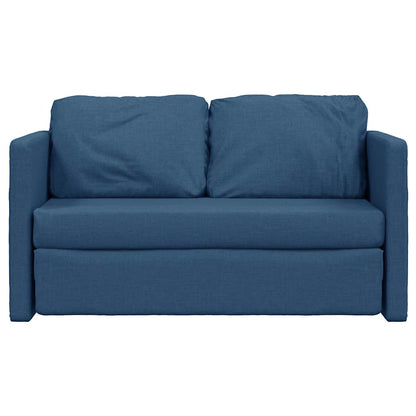 Divano Letto da Terra 2 in 1 Blu 112x174x55 cm Tessuto | homemem39
