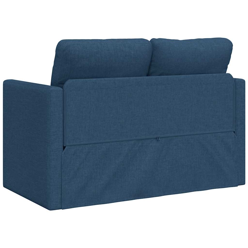Divano Letto da Terra 2 in 1 Blu 112x174x55 cm Tessuto | homemem39