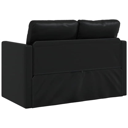 Divano Letto da Terra 2 in 1 Nero 112x174x55 cm Similpelle | homemem39
