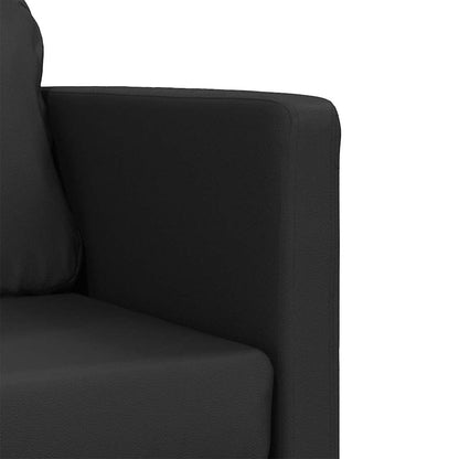 Divano Letto da Terra 2 in 1 Nero 112x174x55 cm Similpelle | homemem39