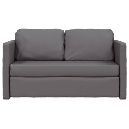 Divano Letto da Terra 2 in 1 Grigio 112x174x55 cm Similpelle | homemem39