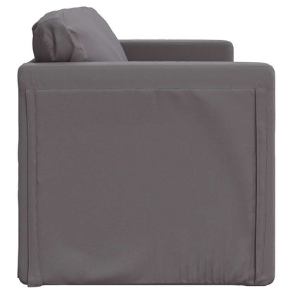 Divano Letto da Terra 2 in 1 Grigio 112x174x55 cm Similpelle | homemem39