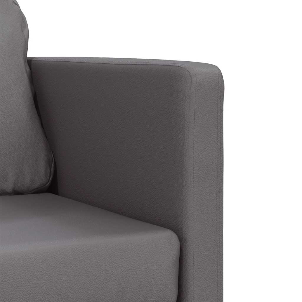 Divano Letto da Terra 2 in 1 Grigio 112x174x55 cm Similpelle | homemem39