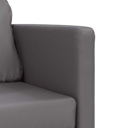 Divano Letto da Terra 2 in 1 Grigio 112x174x55 cm Similpelle | homemem39