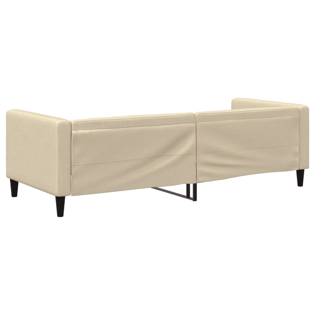 Letto da Giorno Crema 80x200 cm in Tessuto - homemem39