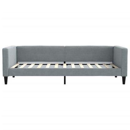 Letto da Giorno Grigio Chiaro 90x200 cm in Tessuto | homemem39