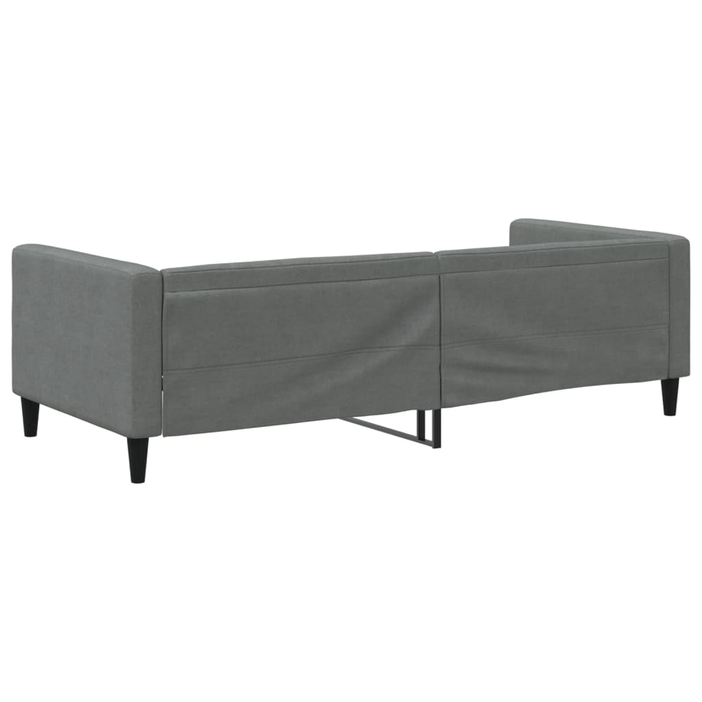 Letto da Giorno Grigio 90x200 cm in Tessuto | homemem39